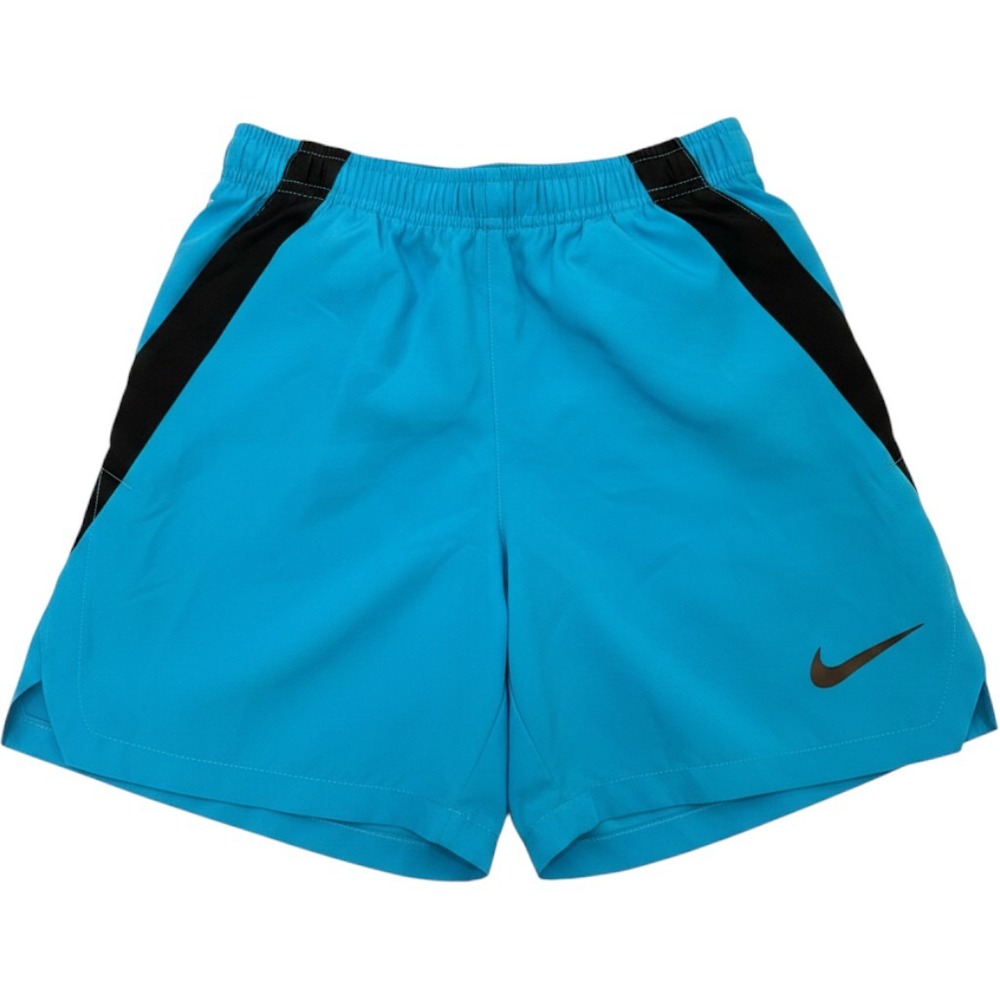 Nike Dri-FIT Shorts Kids Size 7 Blue Black Athletic Activewear Running